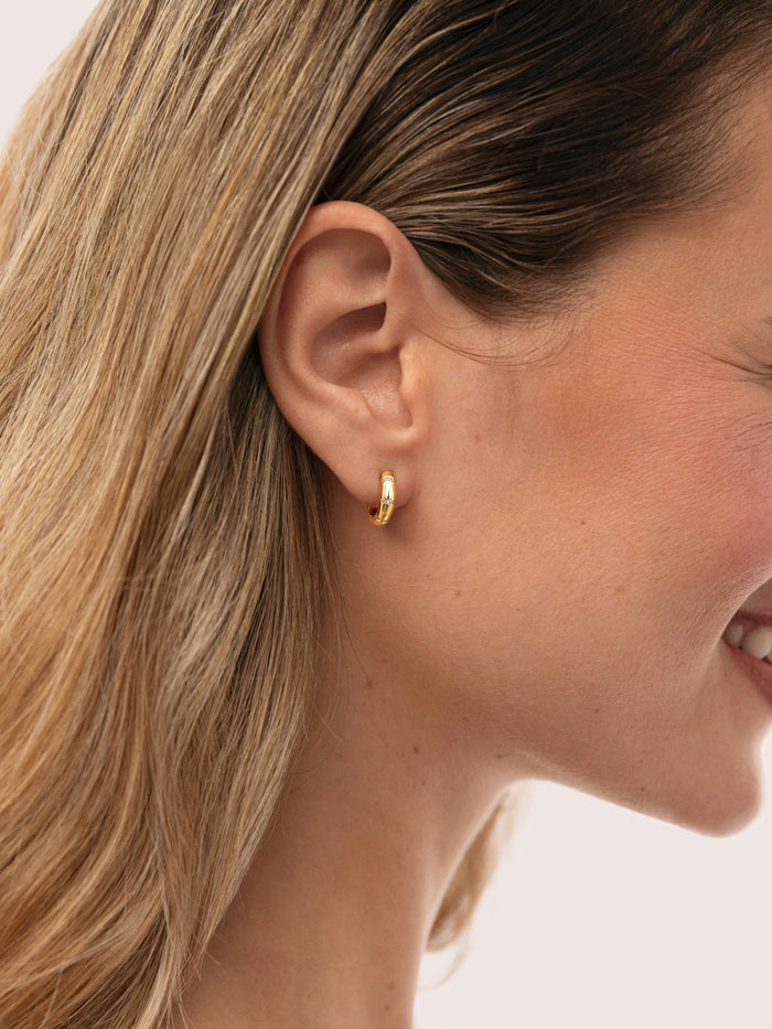 Pendientes Aro Starla Sparks S Baño Oro