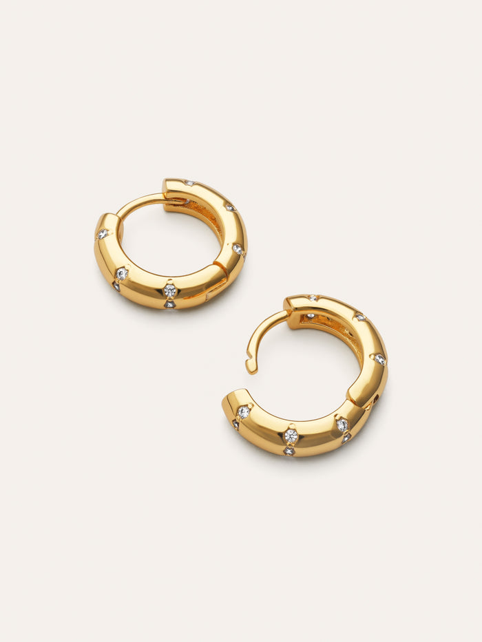 Pendientes Aro Starla Sparks S Baño Oro