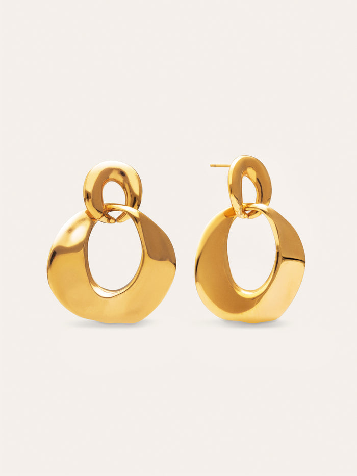 Pendientes Azores Sister Acero Baño Oro