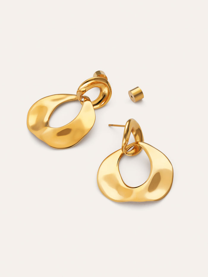 Pendientes Azores Sister Acero Baño Oro
