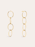 Pendientes Circles & Circles Baño Oro