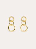 Pendientes Circles Twist Oro