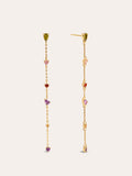 Pendientes Drop Glam Baño Oro