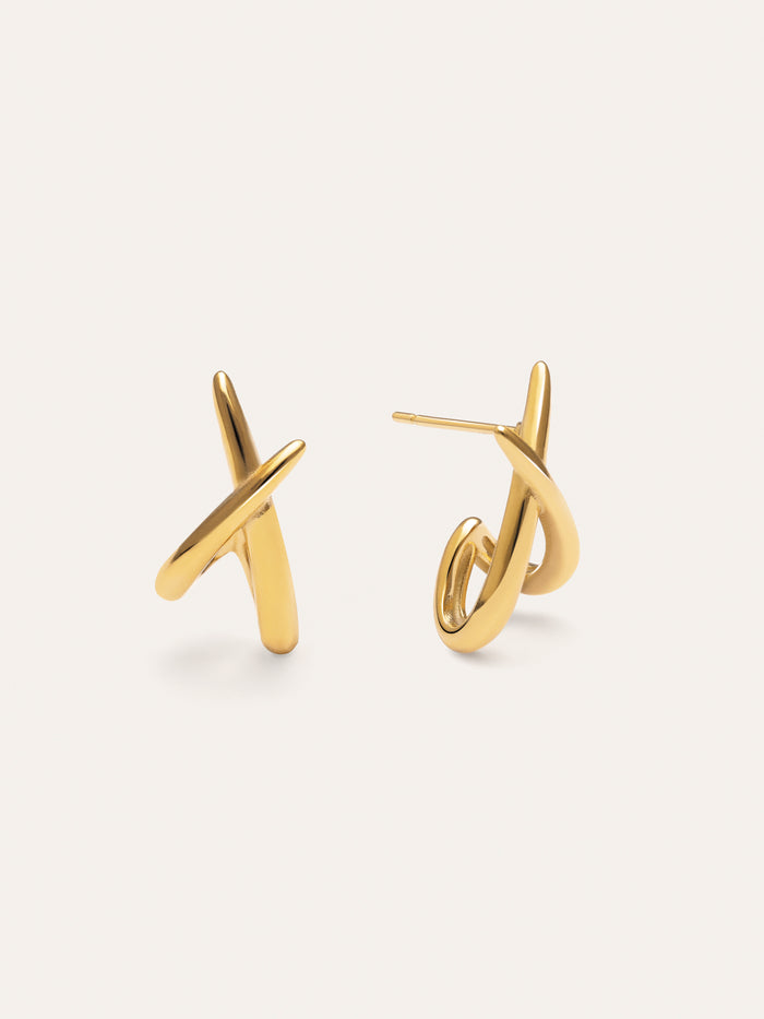 Pendientes Emma Acero Baño Oro