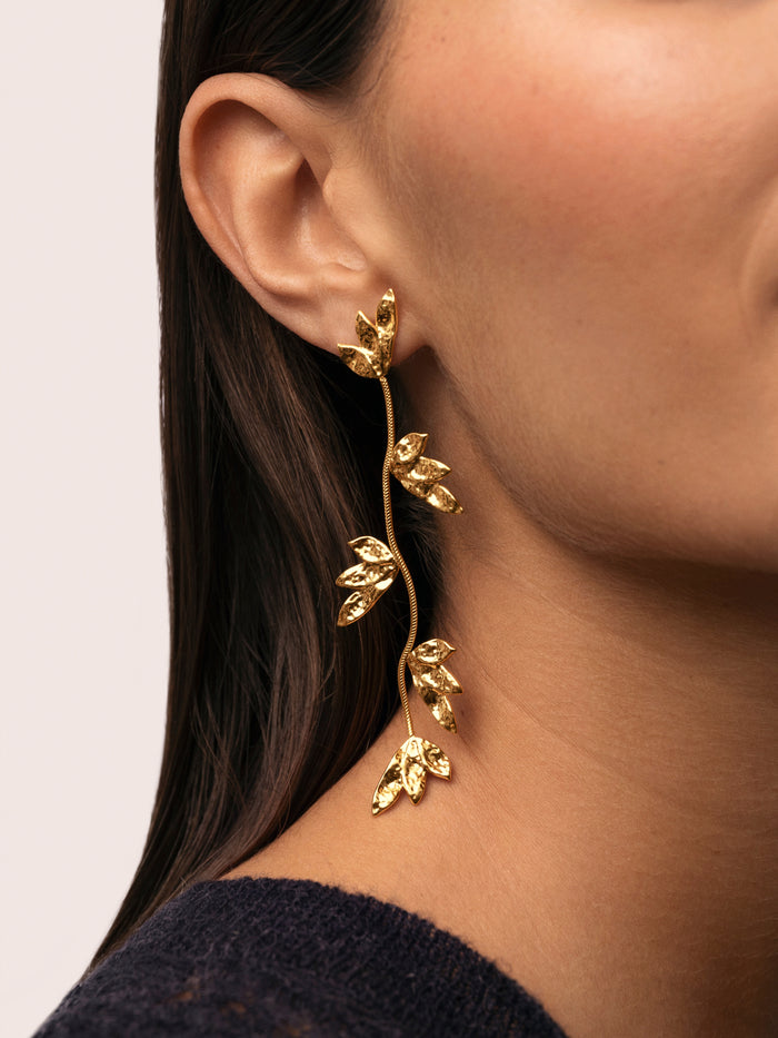 Pendientes Florenda Acero Baño Oro