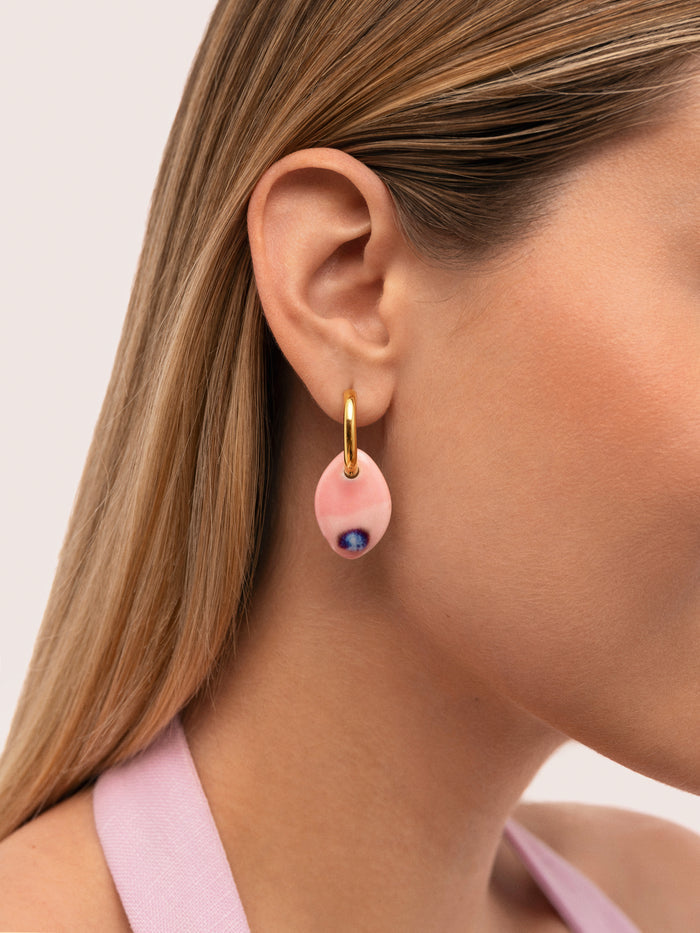 Pendientes Mayari Acero Baño Oro