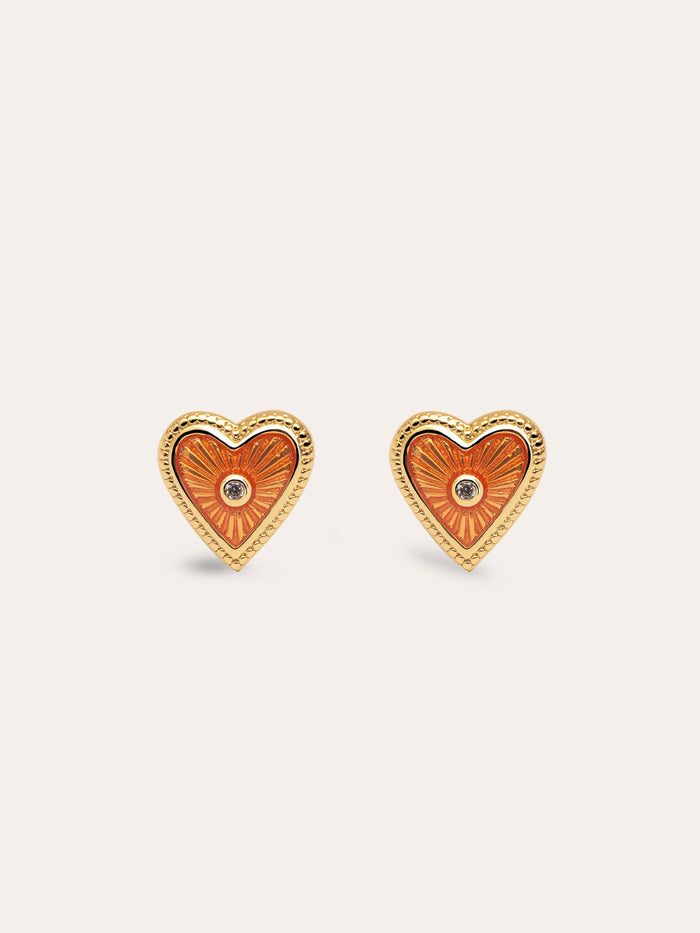 Pendientes My Heart Baño Oro