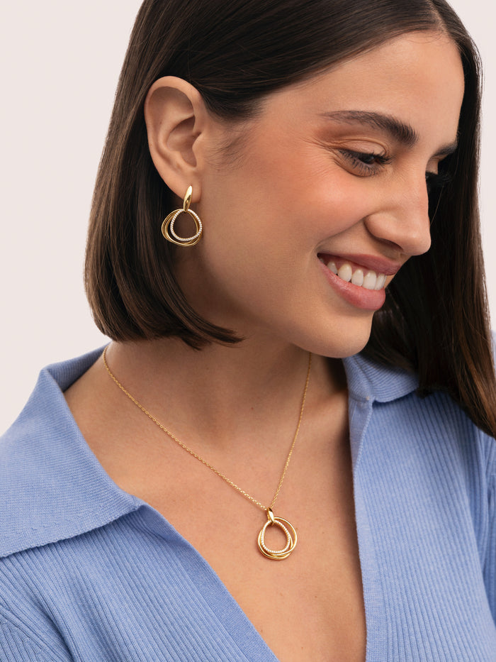 Pendientes Oria Baño Oro
