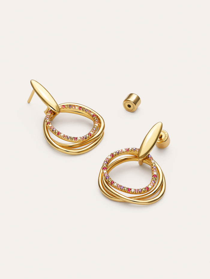 Pendientes Oria Colors Baño Oro