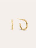 Pendientes Pebble Dots S Acero Baño Oro