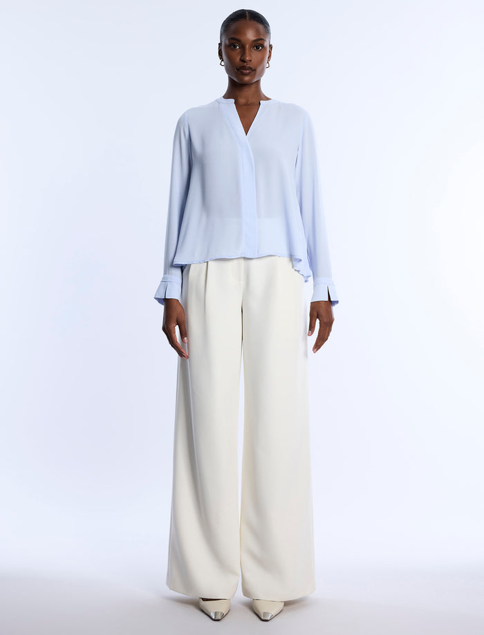 Pleated Back Blouse