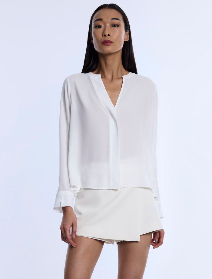 Pleated Back Blouse