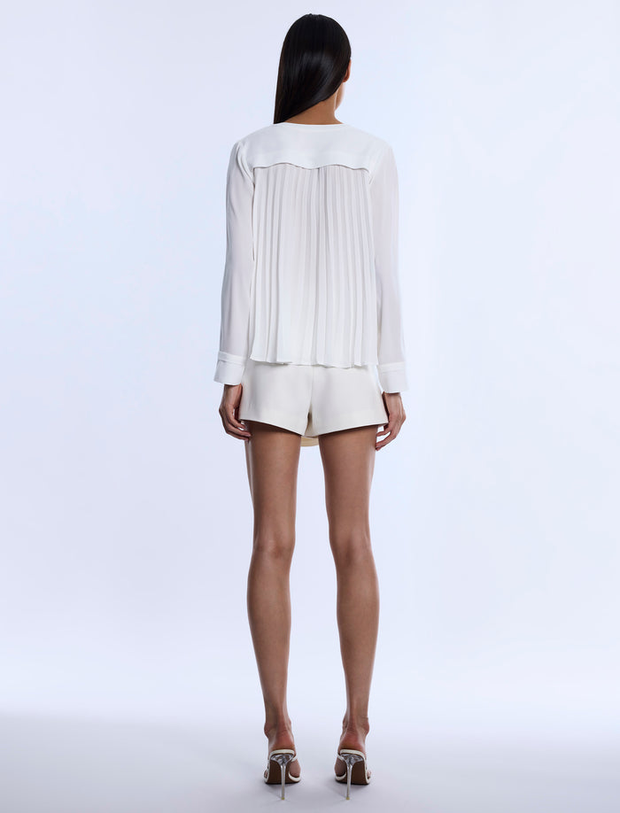 Pleated Back Blouse