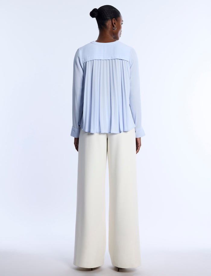 Pleated Back Blouse