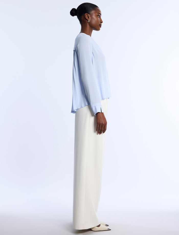 Pleated Back Blouse