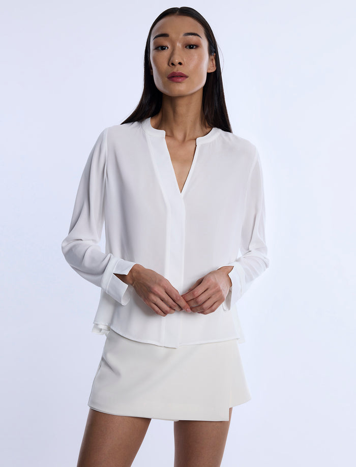 Pleated Back Blouse