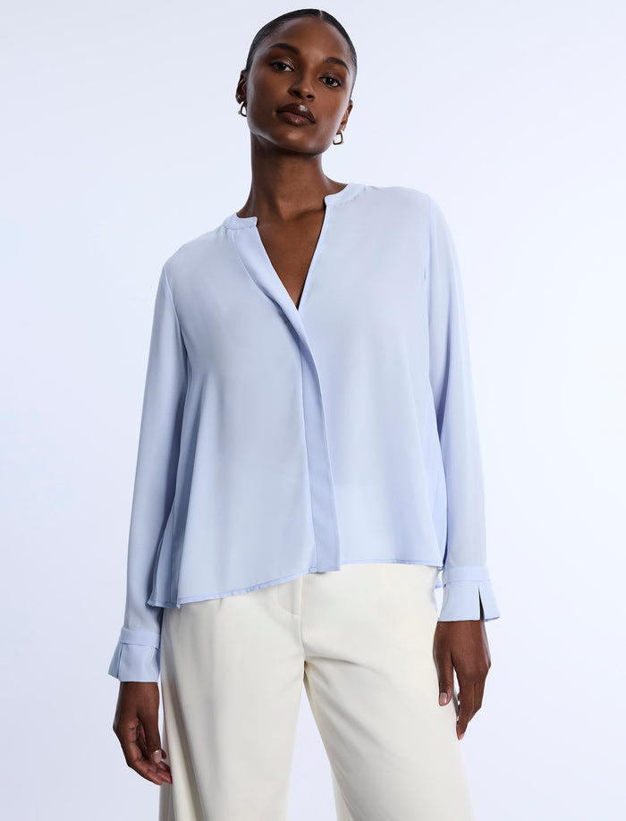 Pleated Back Blouse