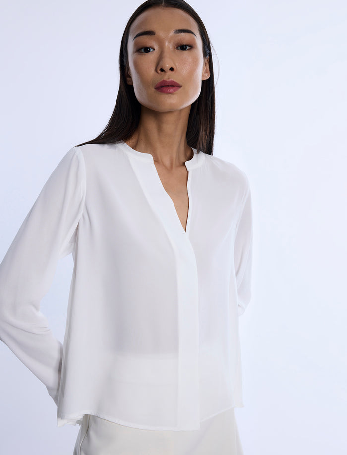 Pleated Back Blouse