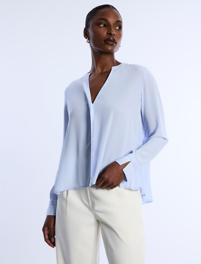 Pleated Back Blouse
