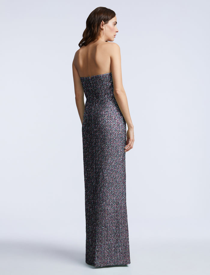 Plunging U Neckline Gown