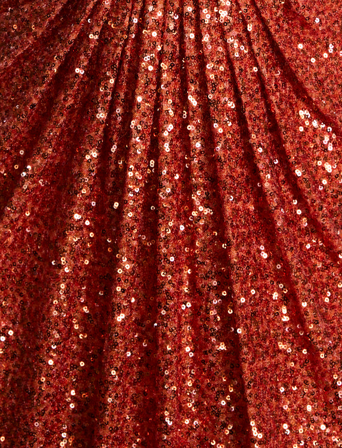 Plunging U Neckline Gown