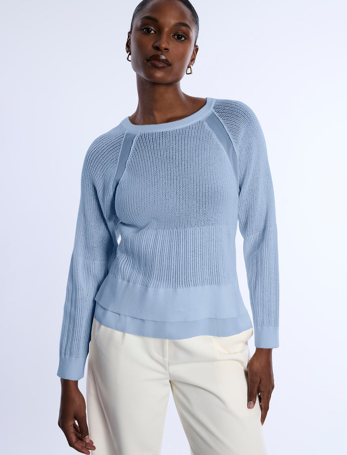 Pointelle Knit Sweater