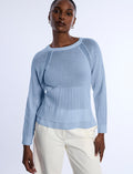 Pointelle Knit Sweater
