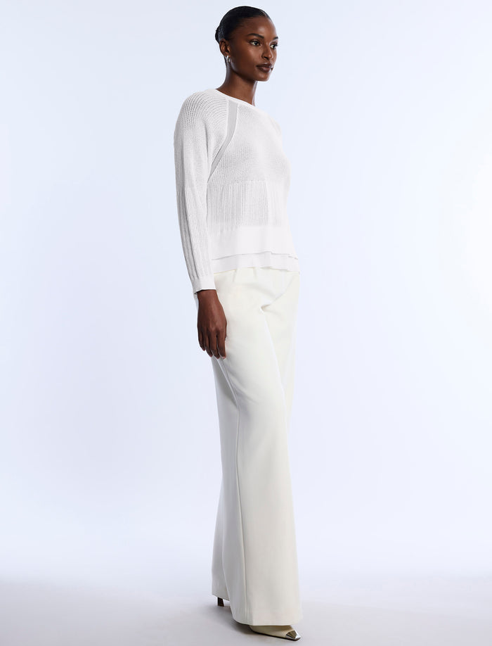 Pointelle Knit Sweater