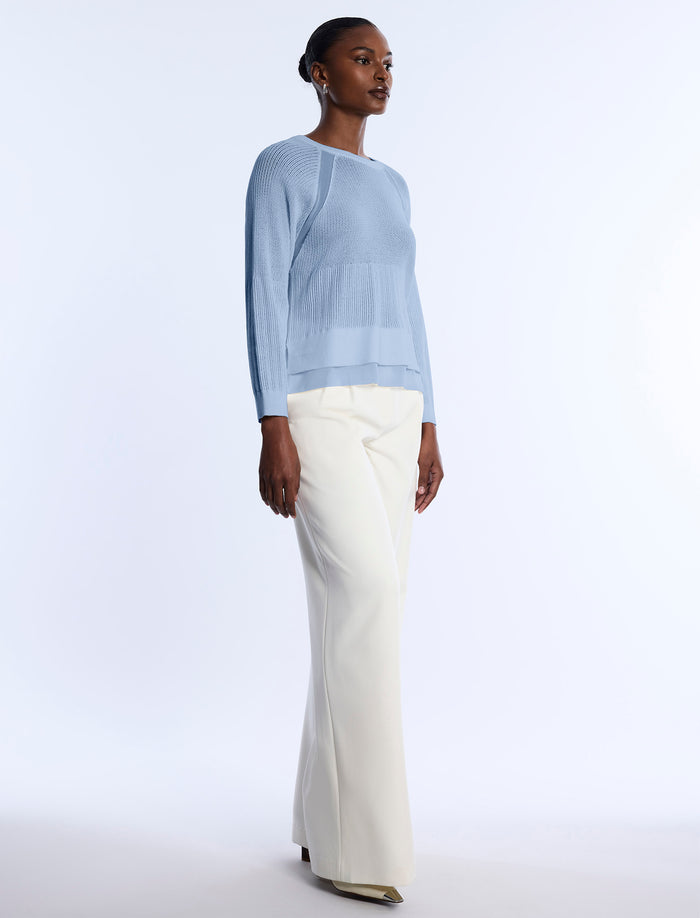 Pointelle Knit Sweater