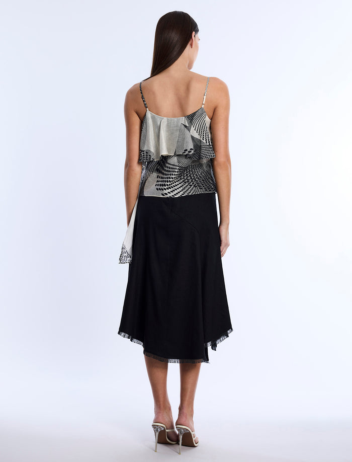 Printed Flounce Cami