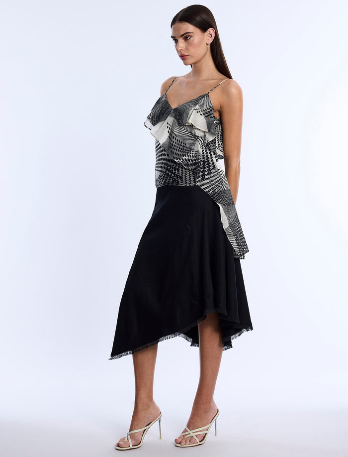 Printed Flounce Cami