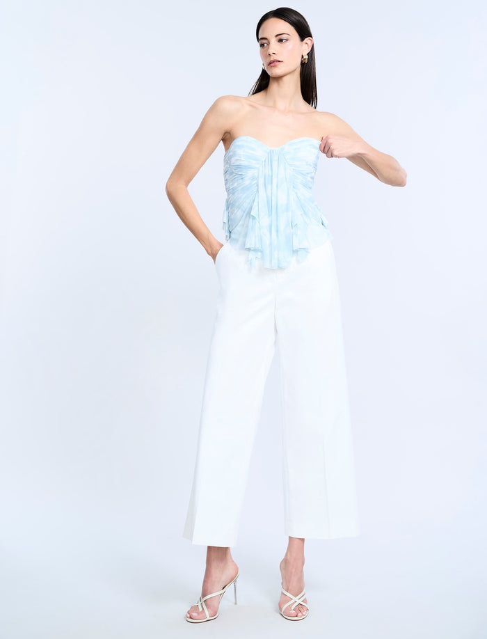 Printed Mesh Corset