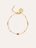 Pulsera Birthstone Baño Oro