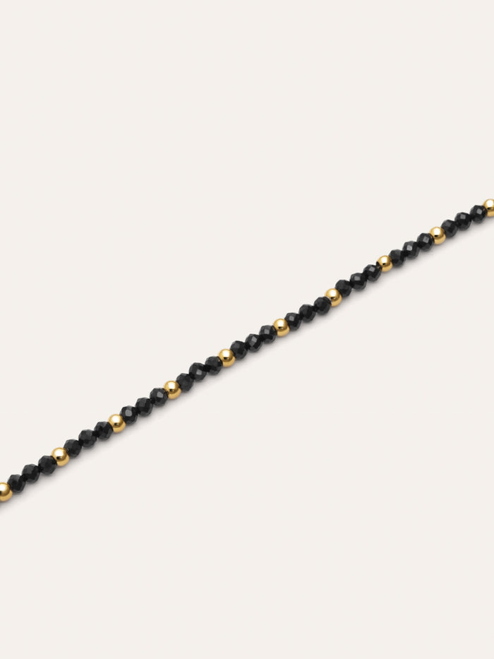 Pulsera Black Noite Acero Baño Oro