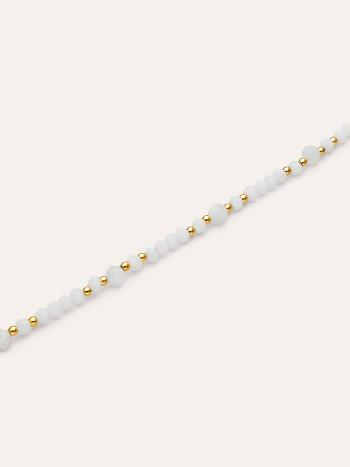 Pulsera Clara Acero Baño Oro