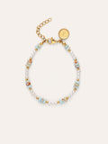 Pulsera Daylight Perlas Acero Baño Oro