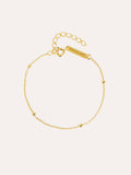 Pulsera Dots Plata Baño Oro