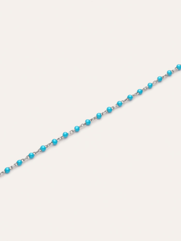 Pulsera Dots Turquoise Enamel Acero