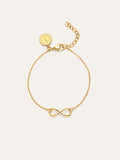 Pulsera Infinito Acero Baño Oro