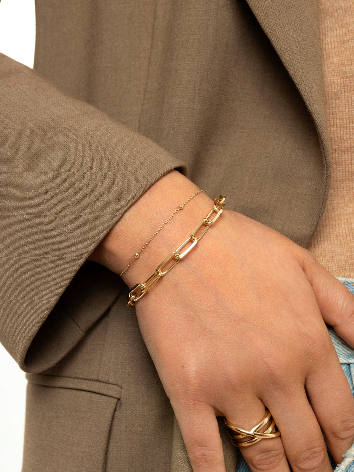 Pulsera Link Acero Baño Oro