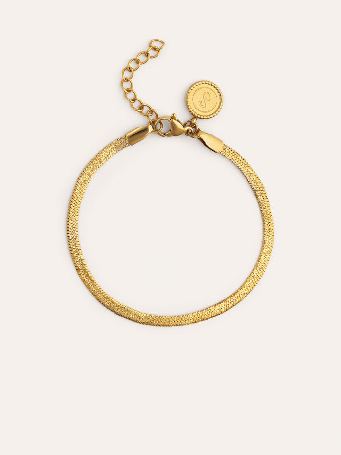 Pulsera Lisse Sparkling Acero Baño Oro