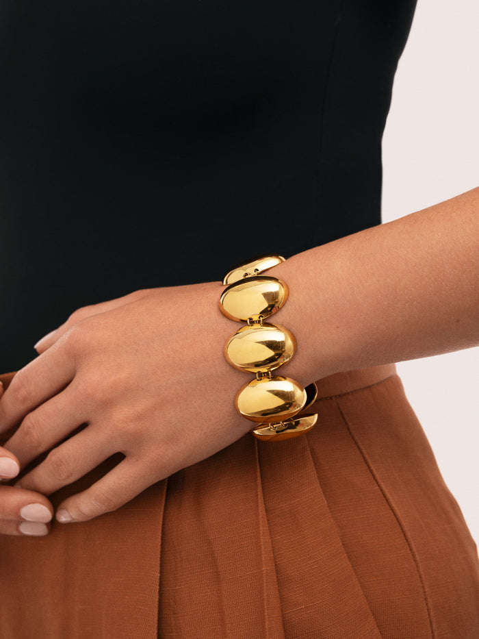 Pulsera Oceya Acero Baño Oro