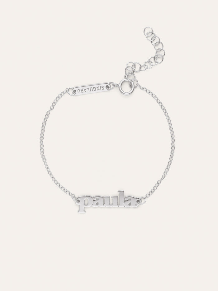 Pulsera Personalizada Monogram Plata