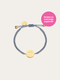 Pulsera Personalizada Moon Marea Acero Baño Oro