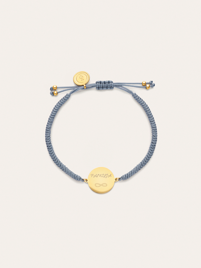 Pulsera Personalizada Moon Marea Acero Baño Oro