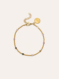 Pulsera Tourmaline Dream Acero Baño Oro