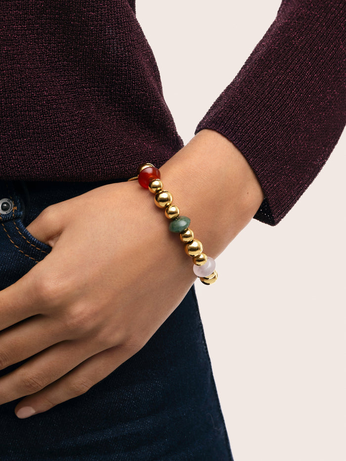 Pulsera Winter Bomb Acero Baño Oro
