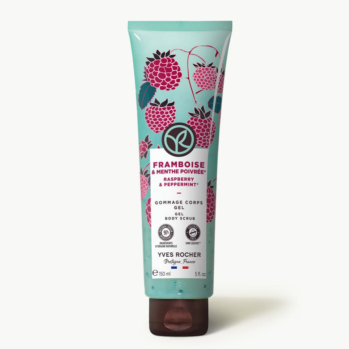 Raspberry & Peppermint Gel Body Scrub Gel