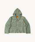 REWORK® HOODED MULTIPOCKET JACKET Coats & Jackets X-SMALL / GREEN - BRUT Clothing