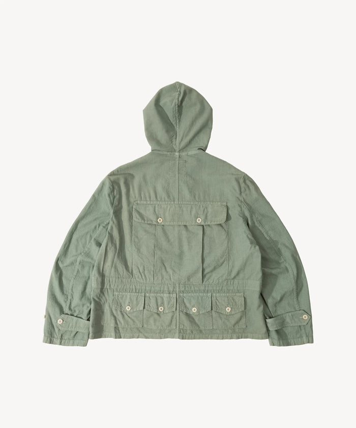 REWORK® HOODED MULTIPOCKET JACKET Coats & Jackets X-SMALL / GREEN - BRUT Clothing